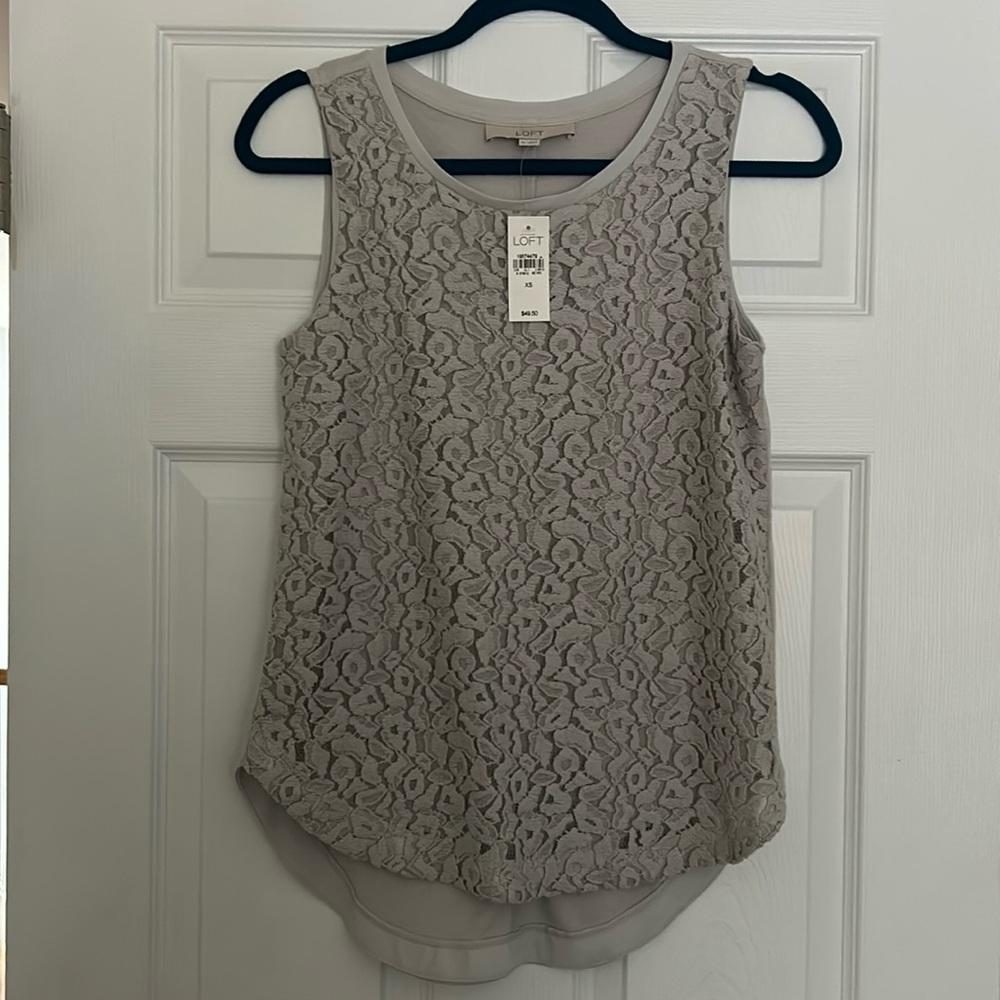 New Loft grey sleeveless tank-size XS